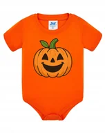 Body dla niemowląt - Body dla dziecka pomarańczowe nadruk z DYNIĄ na DZIEŃ DYNI szkoła 3M - miniaturka - grafika 1