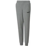 Odzież sportowa dziecięca - Młodzieżowe spodnie z logo Essentials PUMA Medium Gray Heather - miniaturka - grafika 1