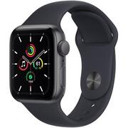 Smartwatch - Apple Watch SE 44mm Gwiezdna szarość z opaską sportową w kolorze północy - miniaturka - grafika 1