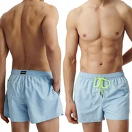 Kąpielówki męskie - Szorty Kąpielowe Męskie ATLANTIC Kąpielówki Neonowe Szybkoschnące - XXL - miniaturka - grafika 1