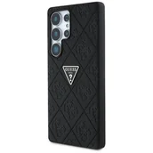 Etui i futerały do telefonów - Etui GUESS Hot stamp 4G Pattern Triangle Metal Logo do Samsung Galaxy S25 Ultra Czarny - miniaturka - grafika 1
