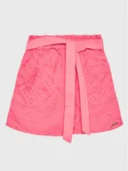 Spodenki damskie - Guess Szorty materiałowe J3GD04 WFGJ0 Różowy Relaxed Fit - miniaturka - grafika 1