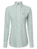 Bluzki damskie - Polo Ralph Lauren Bluzka damska Kobiety Bawełna zielony|biały w paski, S - miniaturka - grafika 1