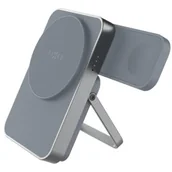Powerbanki - Powerbank FIXED MagZen 5 Stand 5000 mAh 20W Szary - miniaturka - grafika 1