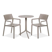 Meble ogrodowe - Zestaw Nardi TRILL/STEP 2+1 Tortora - miniaturka - grafika 1