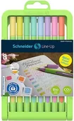 Cienkopisy - Cienkopis SCHNEIDER LINE-UP PASTEL, 0,4mm, 8 szt, w kasecie typu stojak - mix kolorów - miniaturka - grafika 1
