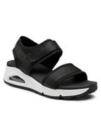 Sandały damskie - Skechers Sandały New Sesh 119185/BKW Czarny - miniaturka - grafika 1