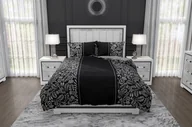 Pościel - Faro, Pościel ekskluzywna bawełniana 140x200+70x90 Glamour 019 - miniaturka - grafika 1