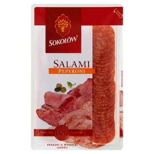 Salami peperoni plastry 100 g Salami z Dębicy - Pasztet i przetwory mięsne - miniaturka - grafika 1