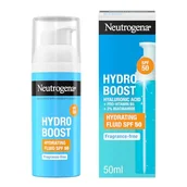 Kremy do twarzy - Neutrogena Hydro Boost płyn nawilżający SPF 50 (1 x 50 ml), płynny krem nawilżający do twarzy SPF 50 do codziennego użytku, z kwasem hialuronowym i 2% niacynamidem, szerokie spektrum ochrony - miniaturka - grafika 1