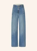 Spodnie damskie - Pepe Jeans Jeansy Wide Leg Jaimy blau - miniaturka - grafika 1