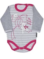 Body dla niemowląt - BODY NIEMOWLĘCE DŁUGI RĘKAW RĘKAWEK ROZM. 62 Pampicio - miniaturka - grafika 1