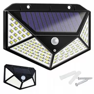 Lampy ogrodowe - Lampa Solarna 100 Led Z Czujnikiem Zmierzchu Ruchu - miniaturka - grafika 1