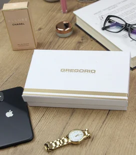 Portfel Damski Skóra Naturalna Lakierowana GREGORIO Duży Z Metalowym Suwakiem Piórnik PT-111 NIEBIESKI 18,5 x 9,5 x 3,5 [cm] - Portfele - miniaturka - grafika 6