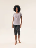 Piżamy damskie - Henderson Ladies Piżama Naturaleza 42658-04X M Fioletowy - miniaturka - grafika 1