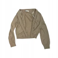 Swetry damskie - Narzutka bolerko damskie rękaw CALVIN KLEIN S - miniaturka - grafika 1