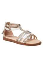 Buty dla dziewczynek - Geox Sandały J S.Karly G. D J7235D 000BC C5000 M Beżowy - miniaturka - grafika 1