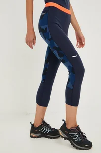 Salewa legginsy funkcyjne kolor granatowy - Spodnie sportowe damskie - miniaturka - grafika 1