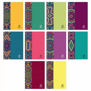 5x Kołozeszyt A4/80 kratka spirala GRUBA Podkładka - Zeszyty szkolne - miniaturka - grafika 1