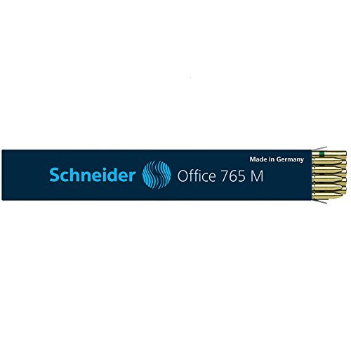 Schneider Office 765 wkład do długopisu Schneider Fave i Office, tusz, 10 sztuk, zielony