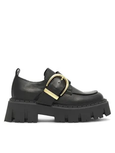 Badura Loafersy CECILE-24SS300 Czarny - Półbuty damskie - miniaturka - grafika 1