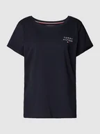 Bielizna nocna - Góra od piżamy o kroju regular fit z nadrukiem z logo - miniaturka - grafika 1