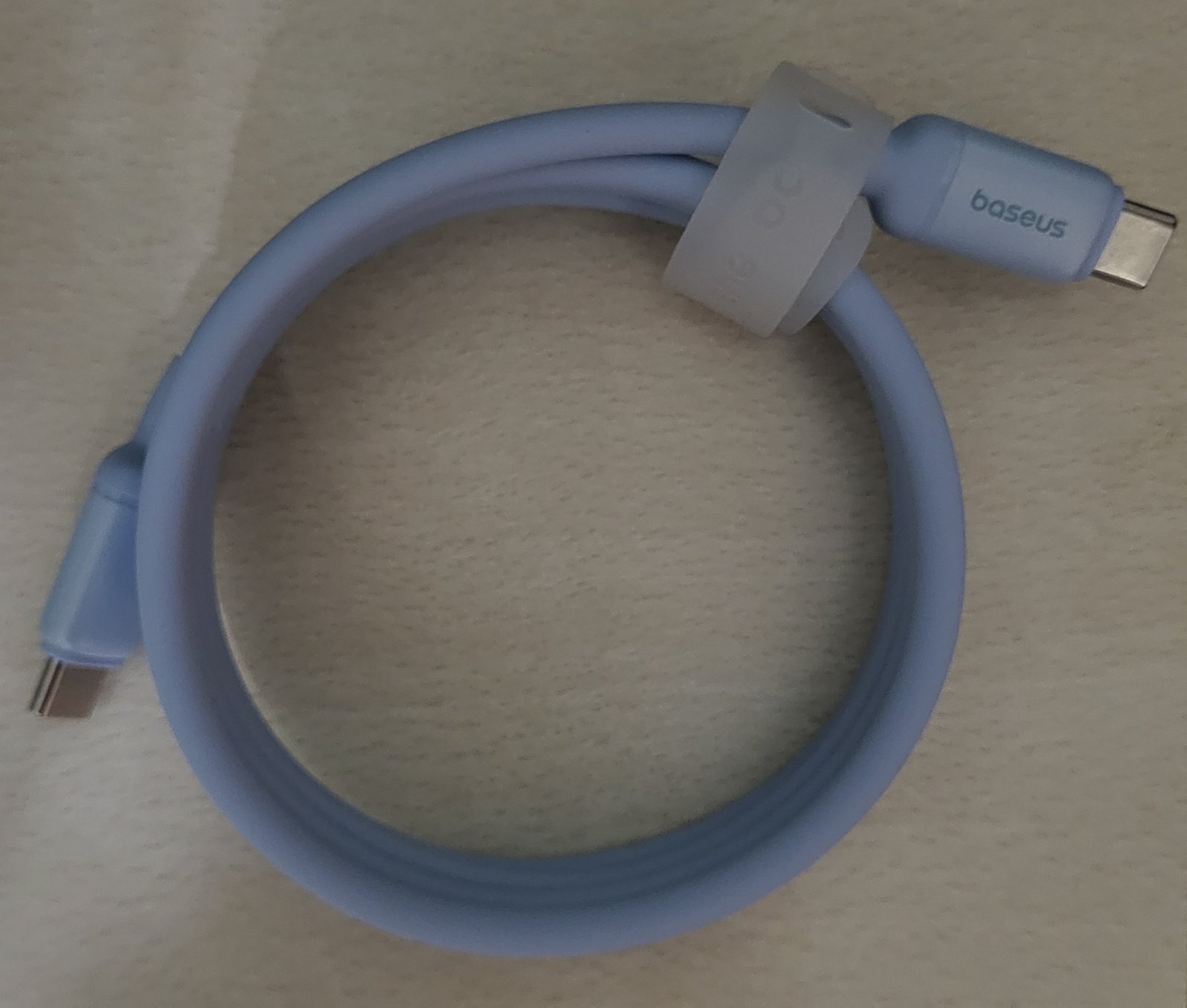 Kabel USB Baseus USB-C - USB-C 1 m Niebieski P10376800311-00