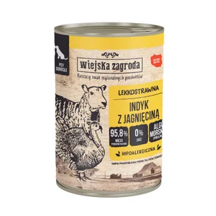 Karma mokra dla psa Indyk z jagnięciną - karma dla zwierząt - Mokra karma dla psów - miniaturka - grafika 1