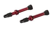 Opony rowerowe - Zawór Tubeless Ready x2 aluminiowy do systemu bezdętkowego UST czerwone - miniaturka - grafika 1
