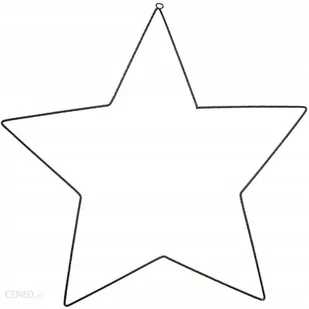 Gwiazda Dekoracyjne Metalowa Gwiazdka Stroik Obręcz Łapacz Snów Makrama 30C - Ozdoby bożonarodzeniowe - miniaturka - grafika 1