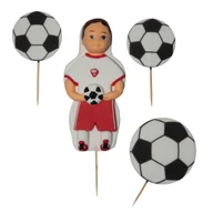 Dodatki do ciast w proszku - Zestaw cukrowy: Piłkarz 2D - miniaturka - grafika 1