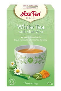 Yogi Tea Herbata biała z aloesem BIO (17 x 1,8 g) 30,6 g 001-2204 - Herbata - miniaturka - grafika 1