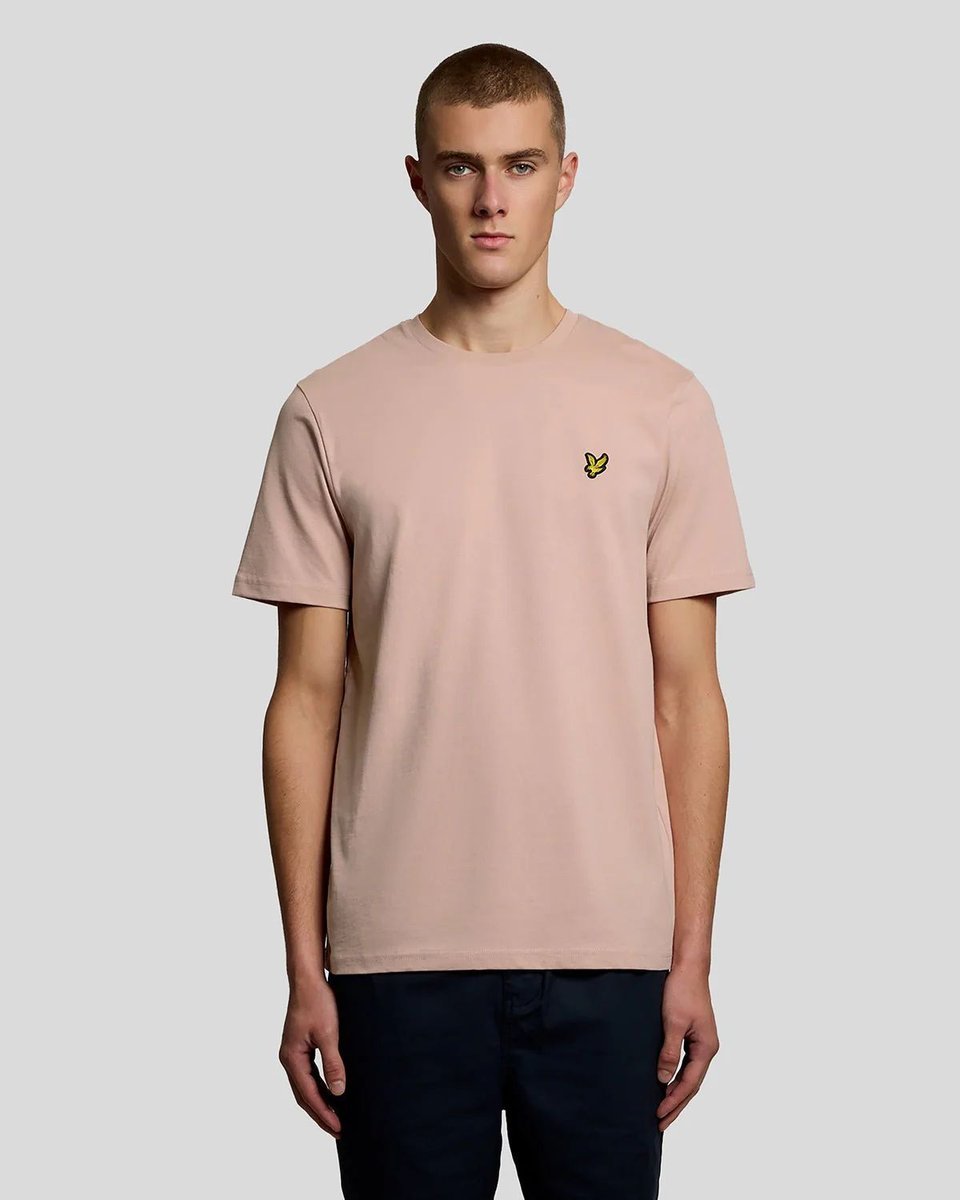 T-shirt męskie lyle and scott 1874 ts400vog plain y120 różowy grapefruit