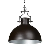 Lampy sufitowe - Relaxdays lampa wisząca przemysłowy Matt HBT ok. 146 x 40,5 x 40,5 cm lampa wisząca z dużym dzwonu klosz lampy w stylu przemysłowym lampa wisząca wykonana z metalu lampa wisząca E27 do 40 W, ciemnobrą 10019223 - miniaturka - grafika 1