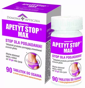 Domowa Apteczka Apetyt Stop Max 90 Tabl. Do Ssania 3161041 - Spalacze tłuszczu - miniaturka - grafika 1