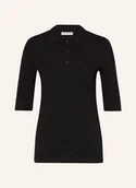 Koszulki i topy damskie - Lacoste Koszulka Polo Z Piki Z Rękawami 3/4 schwarz - LACOSTE - miniaturka - grafika 1
