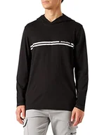 Bluzy męskie - Jack&JONES męska bluza z kapturem, czarna, XXL - miniaturka - grafika 1