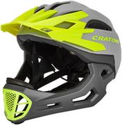 Kaski rowerowe - Cratoni C-Maniac Kask freeride'owy, grey/lime matte L/XL | 58-61cm 2020 Kaski rowerowe 2015059112 - miniaturka - grafika 1