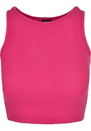 Koszulki i topy damskie - Urban Classics Damska górna część damska Cropped Rib Top, odsłonięty brzuch top z materiału żeberkowego, dostępny w 7 wariantach kolorystycznych, rozmiary XS-5XL, Jasny fiolet, 3XL - miniaturka - grafika 1