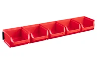 Skrzynki i torby narzędziowe - Allit Zestaw pojemników ProfiPlus 1x5szt. + listwa plastikowa (AL457045) - miniaturka - grafika 1