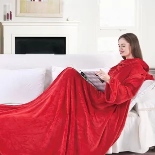 DecoKing Koc Lazy 170x200 Czerwony DecoKing - Koce - miniaturka - grafika 1