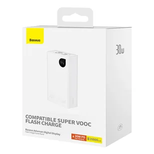 Powerbank Baseus Adaman 2, 20000mAh, 30W,  (biały) - Powerbanki - miniaturka - grafika 10