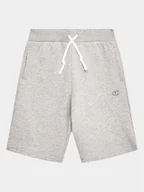 Spodenki damskie - Champion Szorty sportowe Embroidered 306348 Szary Regular Fit - miniaturka - grafika 1