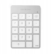 Klawiatury - Klawiatura Satechi Slim Wireless Keypad - aluminiowy klawiatura numeryczna Bluetooth silver ST-KSALKPS - miniaturka - grafika 1