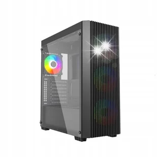 Obudowa do komputera Gembird Fornax K600 ARGB Midi Tower ATX Okno Czarna - Obudowy komputerowe - miniaturka - grafika 1