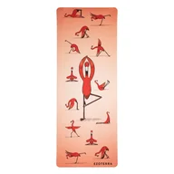 Maty do jogi - Mata do ćwiczeń | Zamsz | Flaming | dla joginki - miniaturka - grafika 1