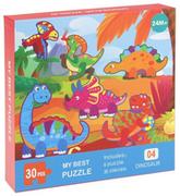 Puzzle - NoboKids NoboKids Edukacyjna Układanka 28el Puzzle Dinozaury CH-504363-1 - miniaturka - grafika 1