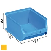 Skrzynki i torby narzędziowe - Allit pojemnik ProfiPlus nr 2B, żółty szeroki 137x160x82mm (456242) - miniaturka - grafika 1