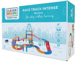 Cleverclixx - Klocki magnetyczne Race Track Intense - 65 el. Przykładowa dodatkowa nazwa - Zabawki kreatywne - miniaturka - grafika 1