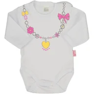 Body dla niemowląt - BODY NIEMOWLĘCE DŁUGI RĘKAW RĘKAWEK ROZM. 56 Pampicio - miniaturka - grafika 1